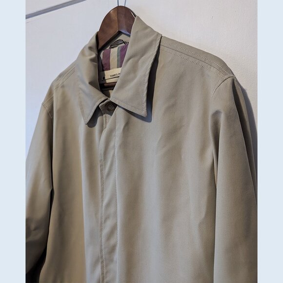 TOMBOLINI - Beige gabardine coat - Sz 50 - Picture 3 of 10